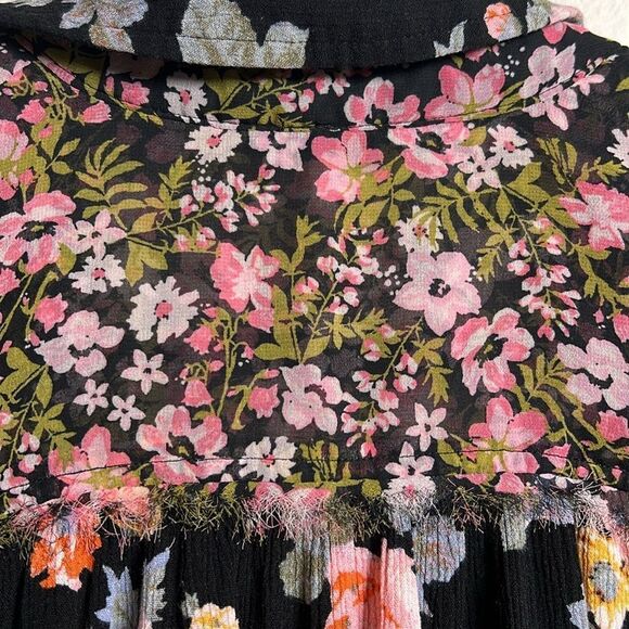 Free People Hold On To Me Floral Print Blouse - Picture 8 of 8